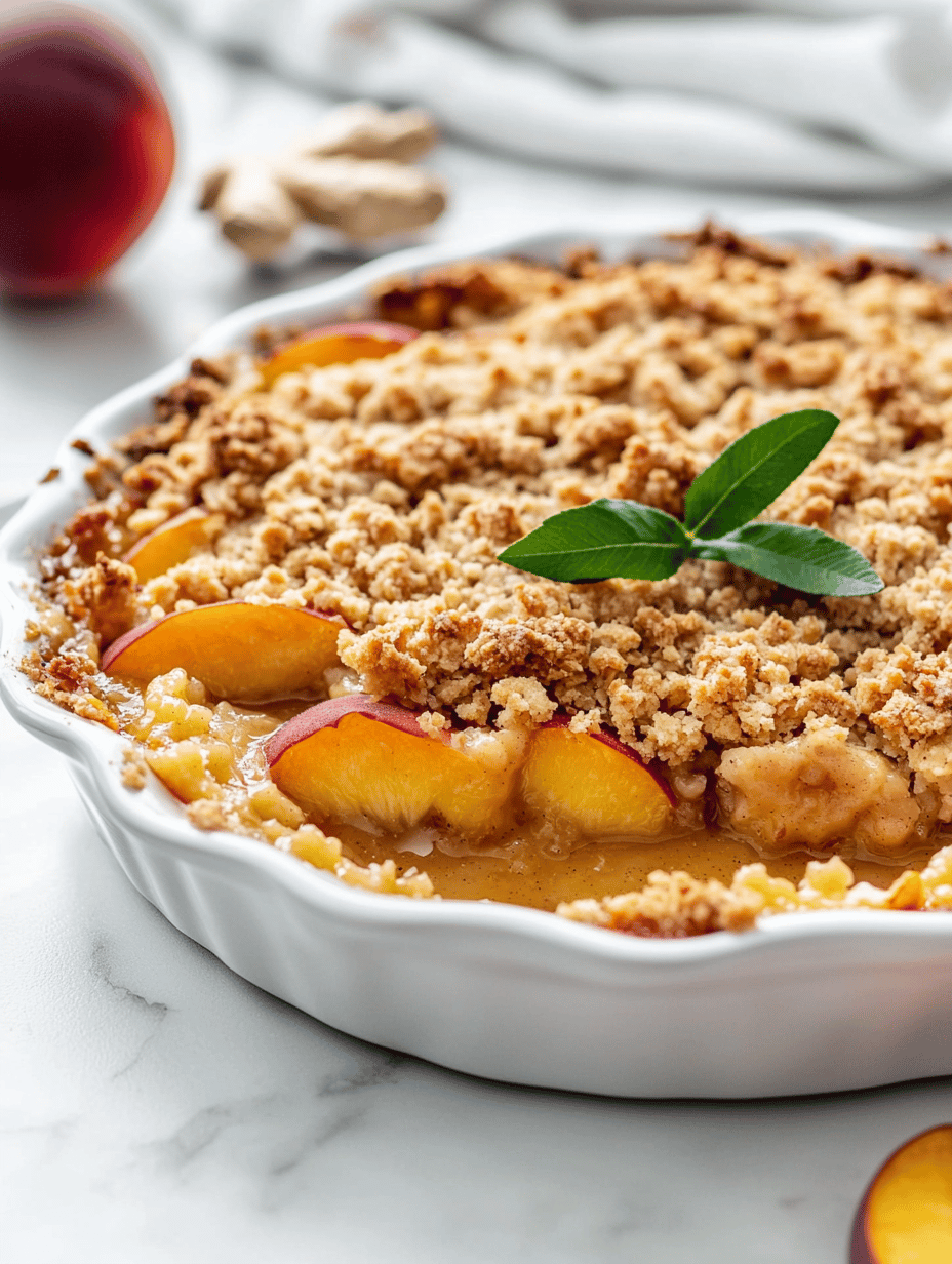 Summer’s Sweetest Surprise: The Peach Crumble