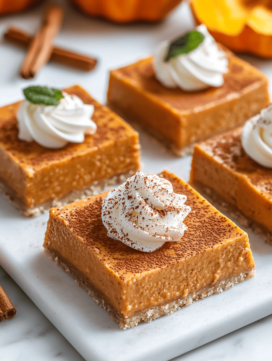 Spooky Pumpkins: Halloween Pumpkin Cheesecake Bars That Play with Flavors