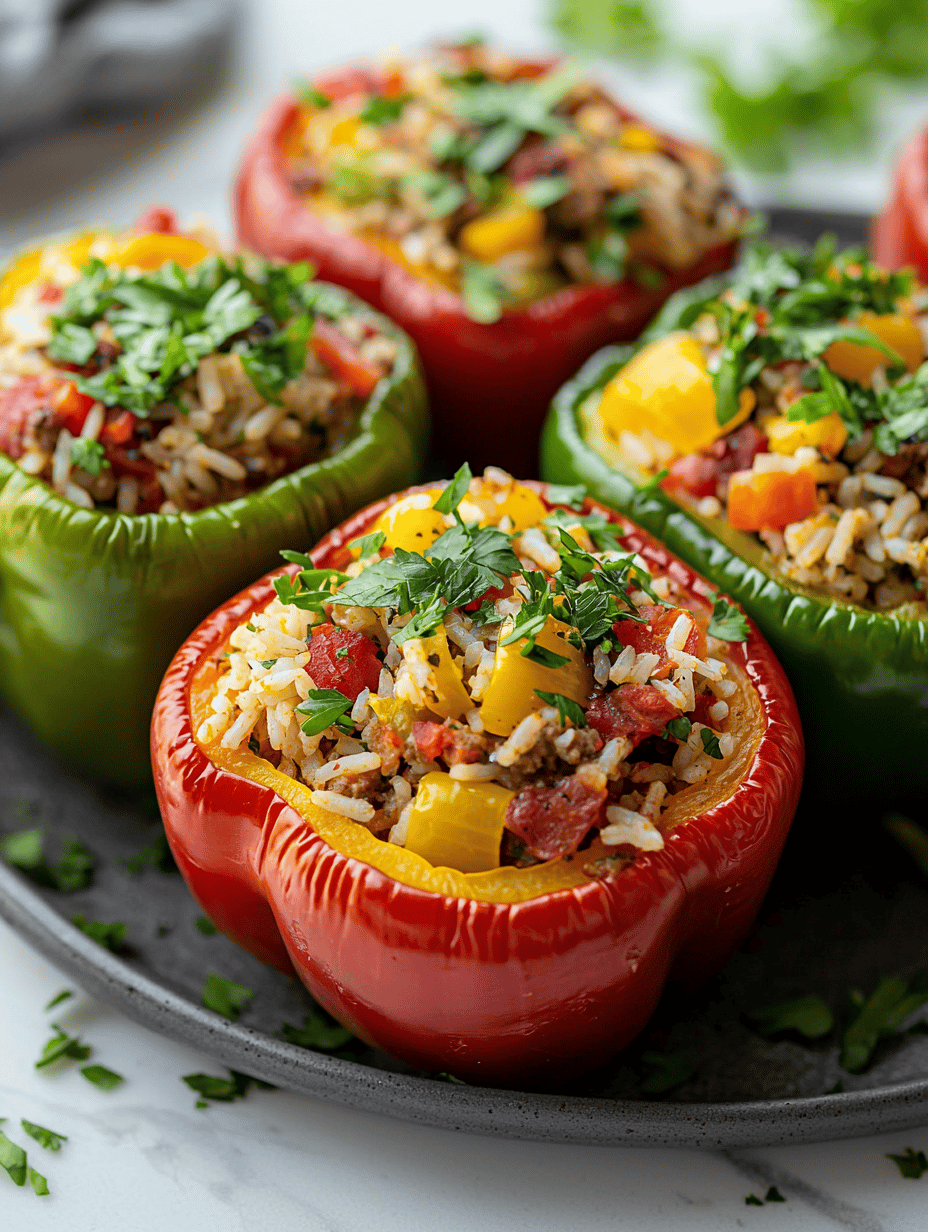 Unusual Stuffed Peppers with a Global Twist